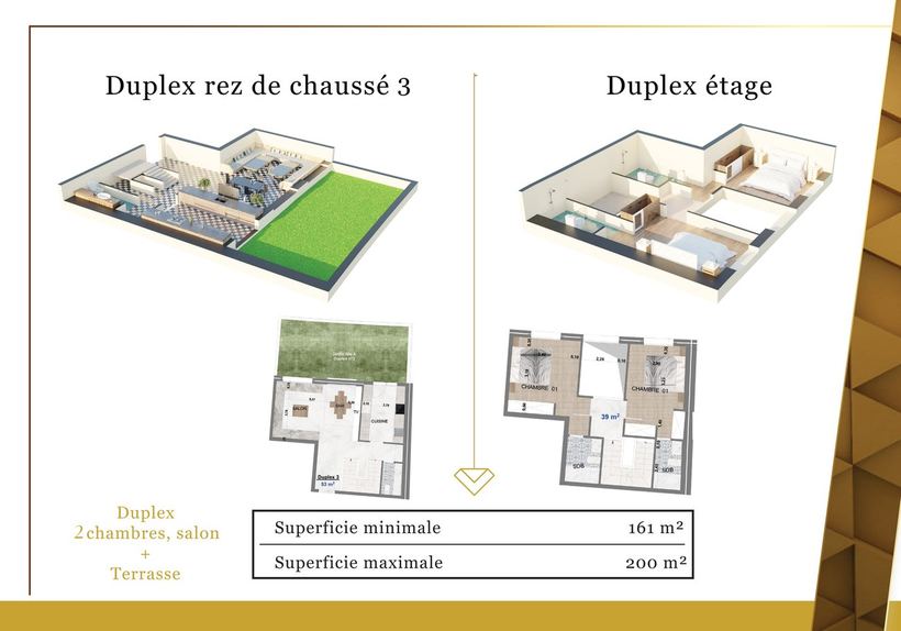 Duplex 2 chambres — Résidence La Perle Marrakech