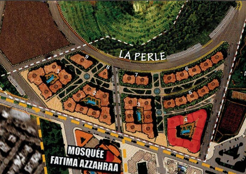 Plan des îlots — Résidence La Perle