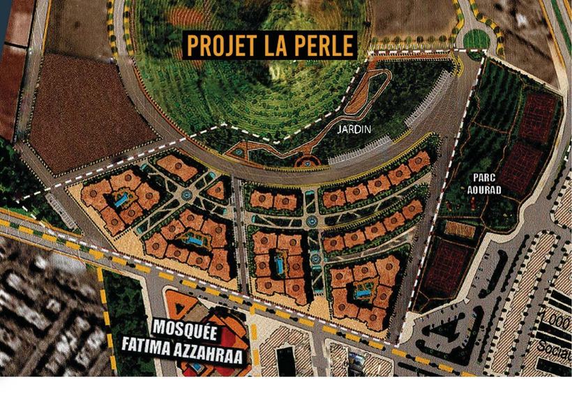 Plan de masse du projet La Perle